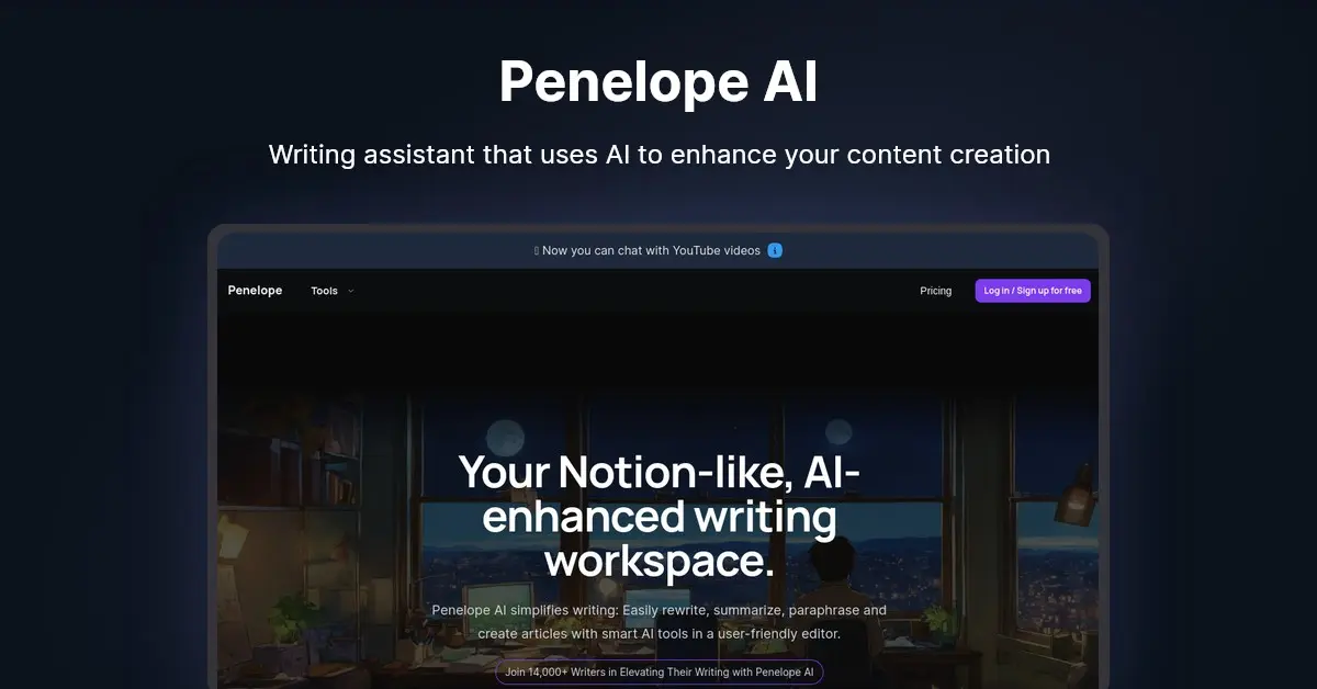 Penelope AI: AI-Powered Markdown Editor for Flawless Writing | Deepgram