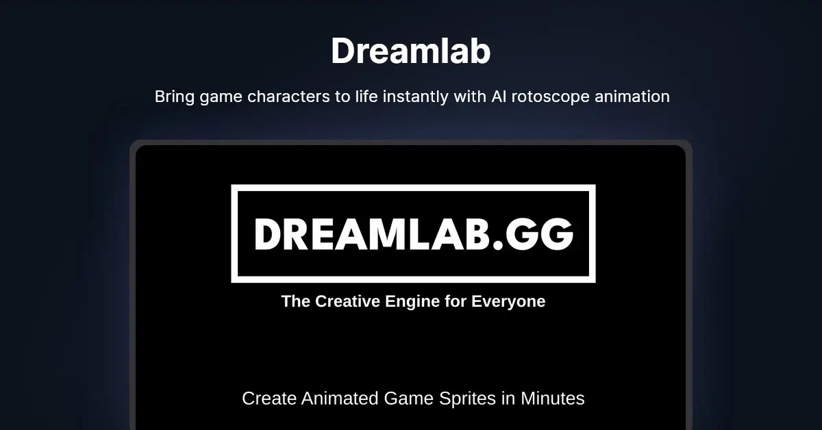 Dreamlab AIPowered Animation Tool for Game Sprites Deepgram