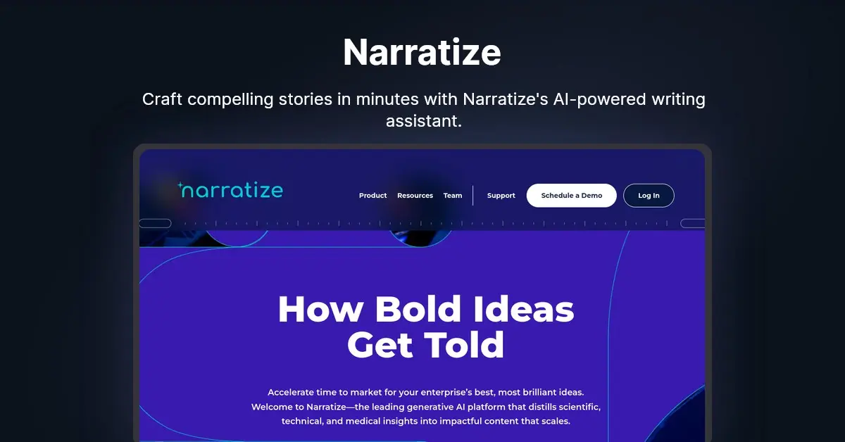 Narratize AIPowered Platform for Crafting Compelling Stories Deepgram